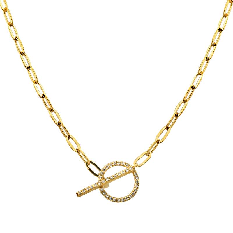 Collar Paper Clip con Toggle Clasp