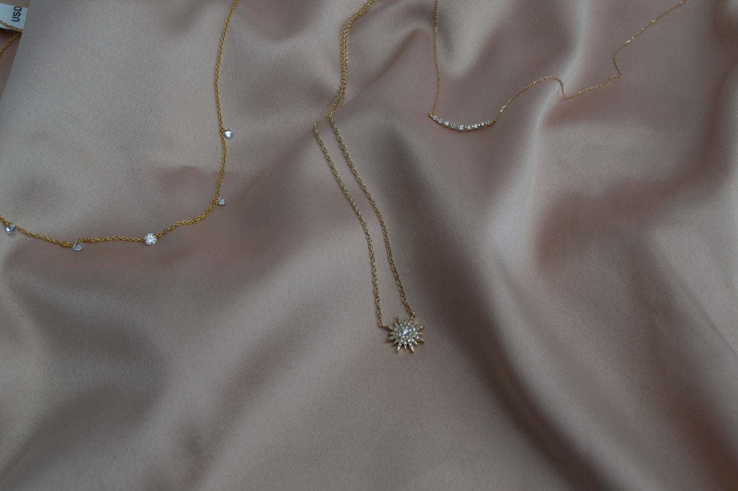 Collar Estrella Fugaz Oro Amarillo